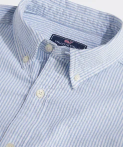 Button-Down Shirts<Vineyard Vines Stretch Seersucker Shirt Ocean Breeze