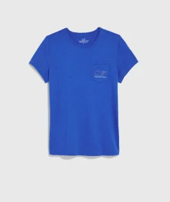 Tees<Vineyard Vines Striped Jamestown Boatneck Tee H.Stripe-Navy/White