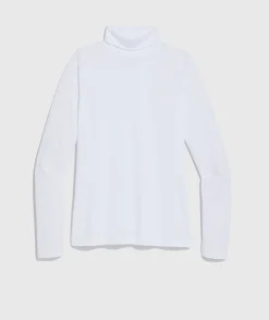 Tees<Vineyard Vines Striped Pima Cotton Turtleneck Stripe- Marsh/Almond