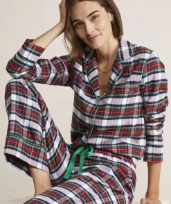 Pajamas<Vineyard Vines Super-Soft Modal Pajama Dress Tiny Tree-Red Velvet