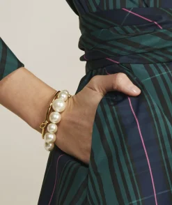 Dresses & Skirts<Vineyard Vines Taffeta Tie-Waist Blackwatch Shirtdress Blackwatch Pink Pop