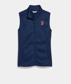 Tennesee Titans<Vineyard Vines Tennessee Titans Mountain Sweater Fleece Vest Grey Heather