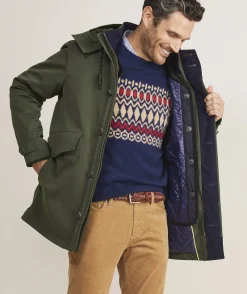 Jackets & Vests<Vineyard Vines Three-In-One Parka Forest Olive