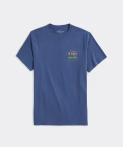 Tees<Vineyard Vines To All a Good Flight Short-Sleeve Tee Moonshine