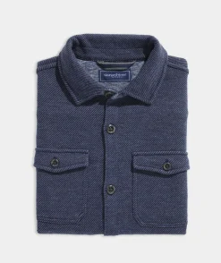 Jackets & Vests<Vineyard Vines Twill Wool Shirt Jacket Nautical Navy
