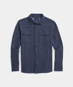 Jackets & Vests<Vineyard Vines Twill Wool Shirt Jacket Nautical Navy