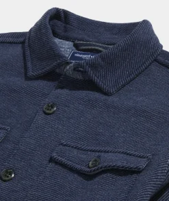 Jackets & Vests<Vineyard Vines Twill Wool Shirt Jacket Nautical Navy