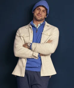 Jackets & Vests<Vineyard Vines Twill Wool Shirt Jacket Marshmallow