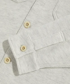 Jackets & Vests<Vineyard Vines Twill Wool Shirt Jacket Marshmallow
