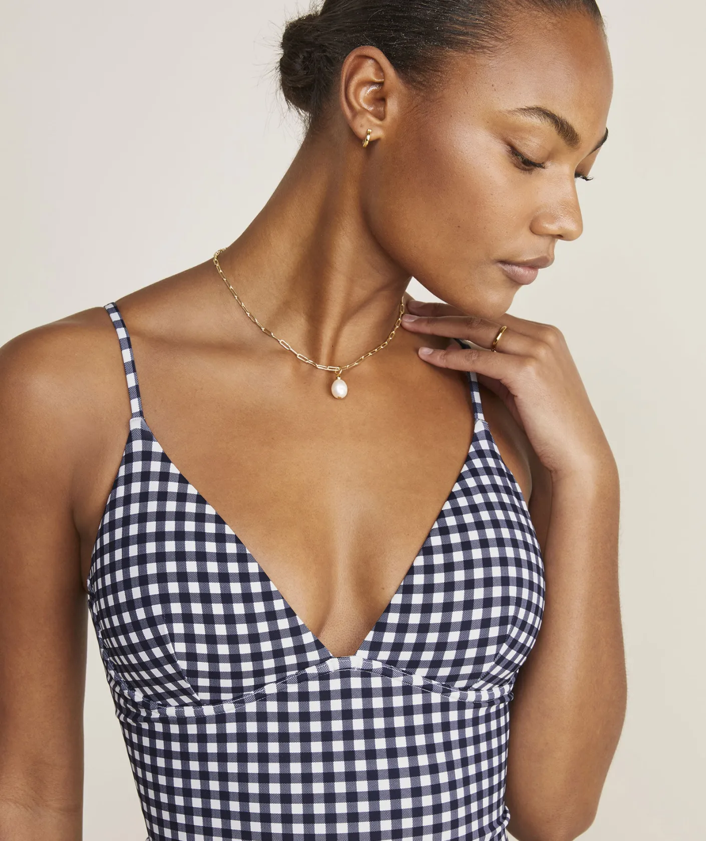 Swim & Cover-Ups<Vineyard Vines Underwire One-Piece Nautical Navy