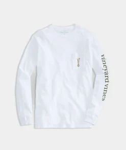 Tees<Vineyard Vines Vineyard Harvest Long-Sleeve Pocket Tee White Cap
