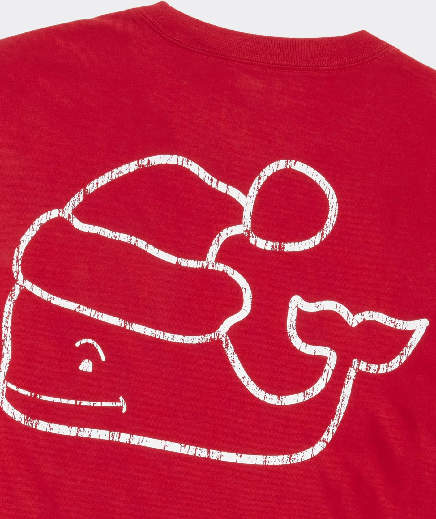 Tees<Vineyard Vines Vintage Santa Whale Long-Sleeve Pocket Tee Red Velvet