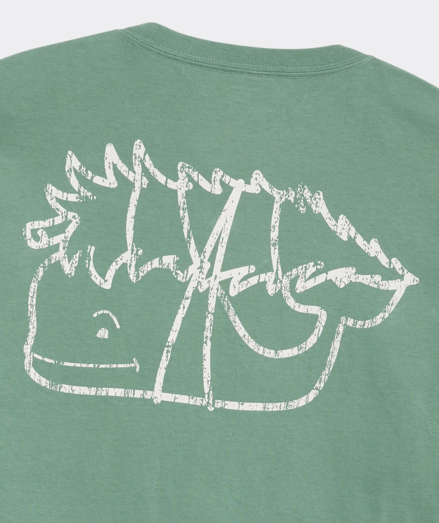 Tees<Vineyard Vines Vintage Tree Whale Long-Sleeve Pocket Tee Starboard Green
