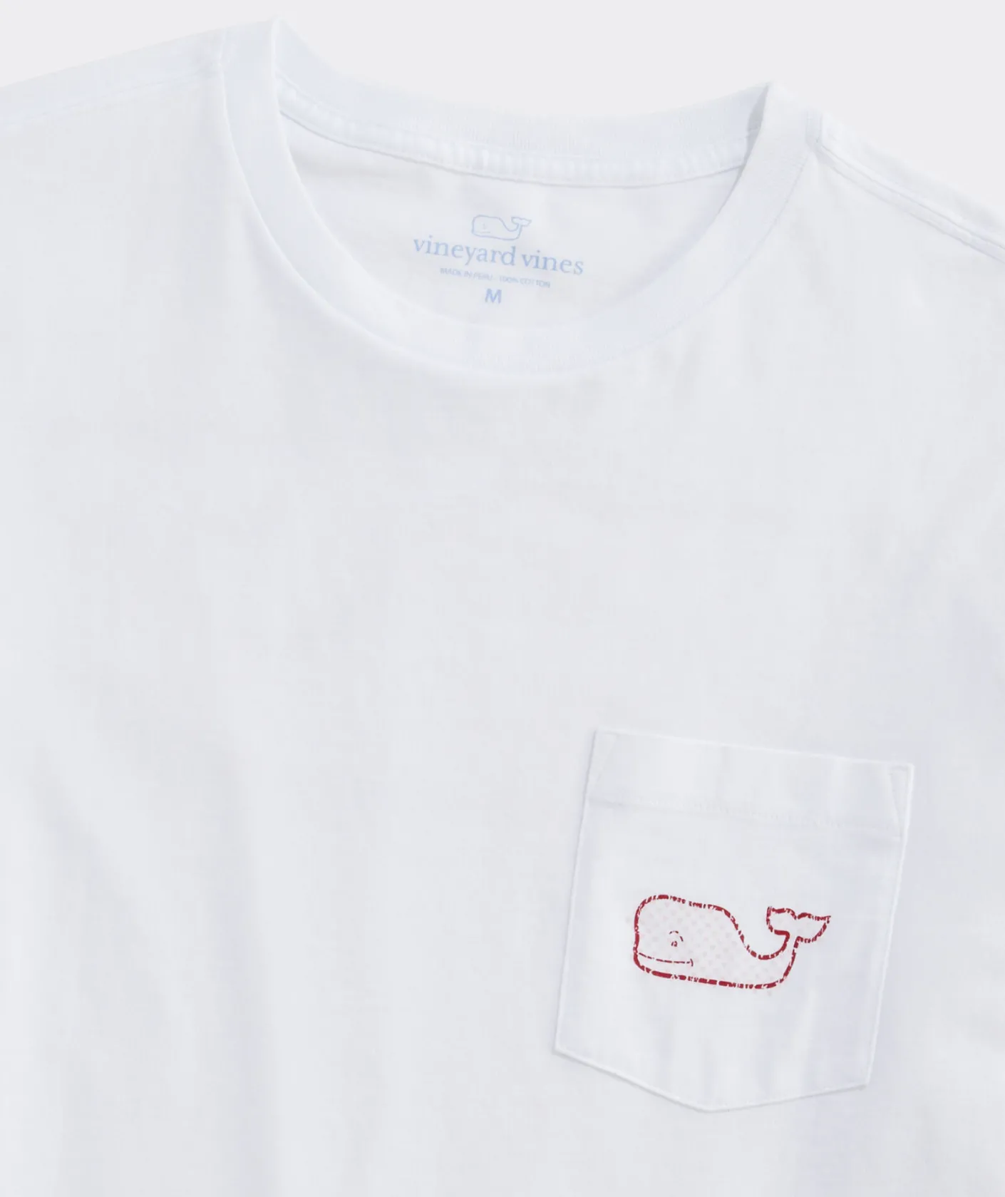 Tees<Vineyard Vines Vintage Whale Hearts Long-Sleeve Pocket Tee White Cap