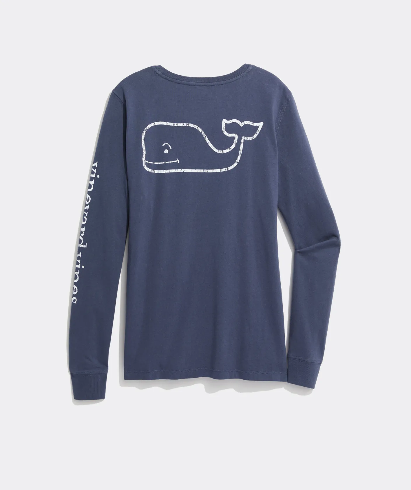 Tees<Vineyard Vines Vintage Whale Long-Sleeve Tee White Cap