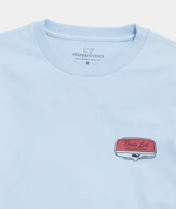 Tees<Vineyard Vines Water Skiing Santa Long-Sleeve Tee Jake Blue