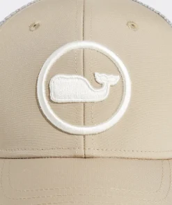 Hats<Vineyard Vines Whale Dot Performance Trucker Hat Khaki