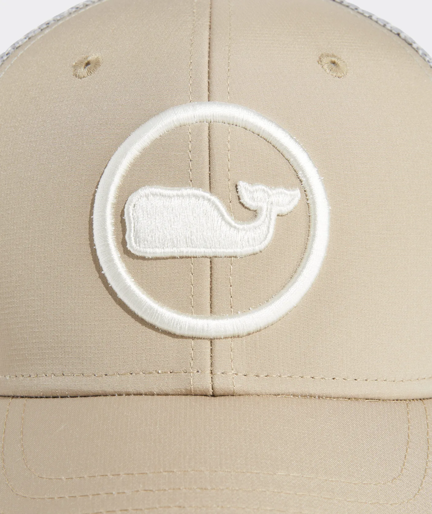 Hats<Vineyard Vines Whale Dot Performance Trucker Hat Khaki