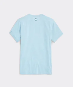 Tees<Vineyard Vines Whale Outline Short-Sleeve Harbor Performance Tee Splish Splash Hthr