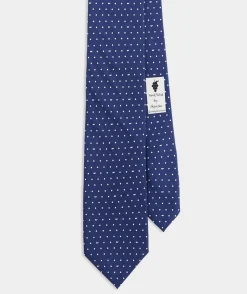 Ties and Bow Ties<Vineyard Vines Whale Polka Dot Silk Tie Nautical Navy