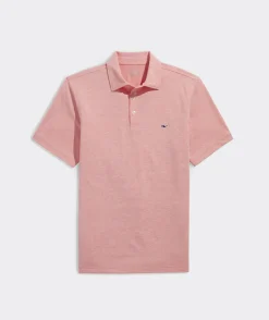 Boston College<Vineyard Vines Women's Boston College Short-Sleeve Pique Polo White Cap