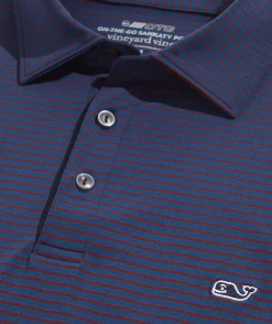 Florida State University<Vineyard Vines Women's Florida State University Stripe Sankaty Shep Shirt Heather Gray