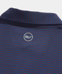 Florida State University<Vineyard Vines Women's Florida State University Stripe Sankaty Shep Shirt Heather Gray