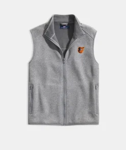 Las Vegas Raiders<Vineyard Vines Women's Las Vegas Raiders Mountain Sweater Fleece Vest Marshmallow