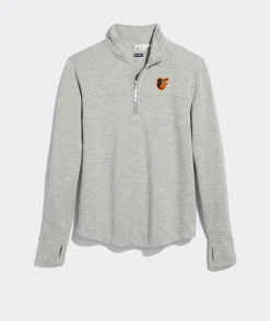 Los Angeles Chargers<Vineyard Vines Women's Los Angeles Chargers Cashmere Crewneck Light Heather Gray