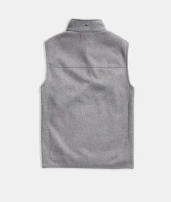 Miami Marlins<Vineyard Vines Women's Miami Marlins Mountain Sweater Fleece Vest Marshmallow