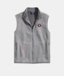 Minnesota Vikings<Vineyard Vines Women's Minnesota Vikings Mountain Sweater Fleece Vest Marshmallow
