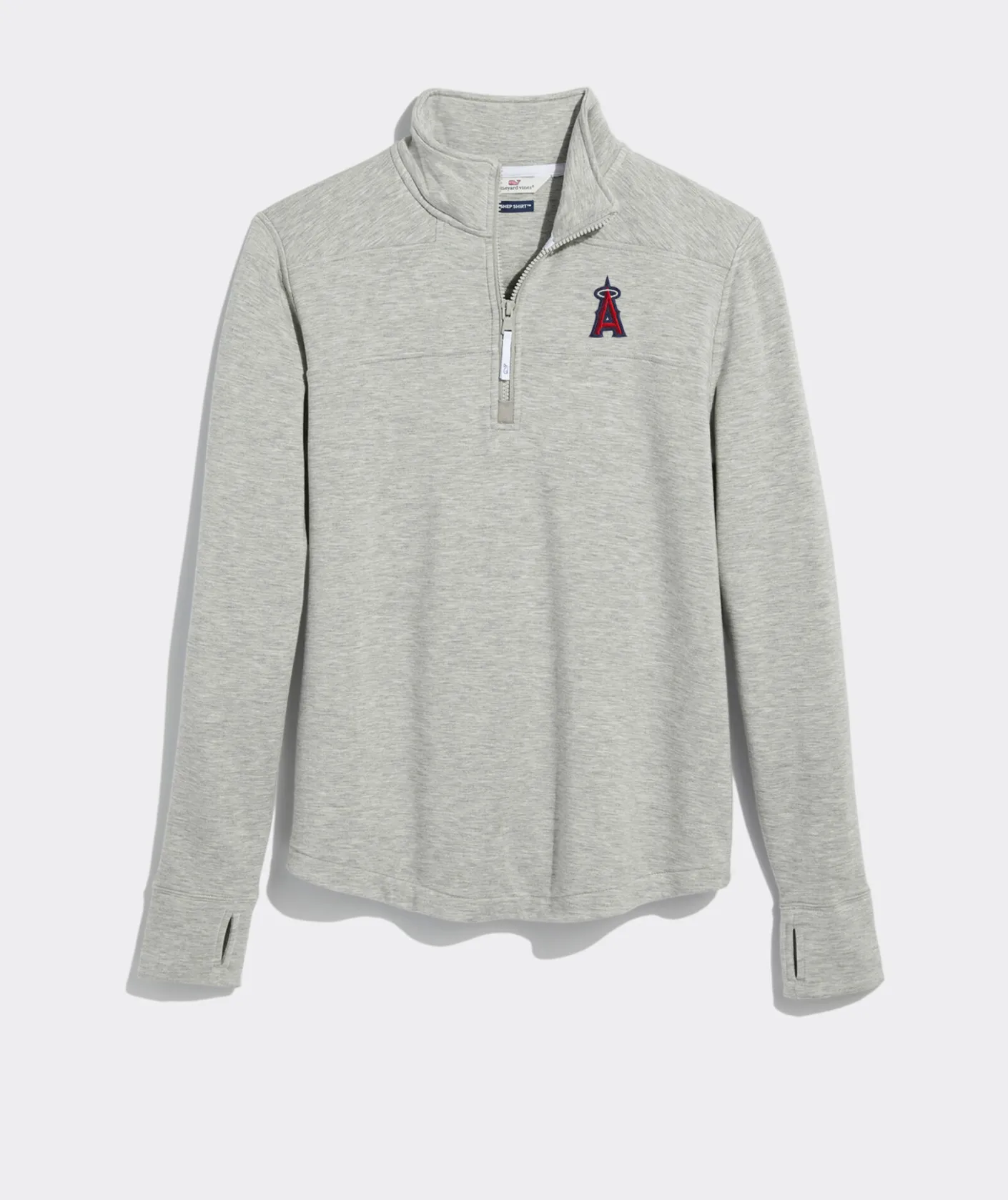 Tampa Bay Buccaneers<Vineyard Vines Women's Tampa Bay Buccaneers Cashmere Crewneck Light Heather Gray