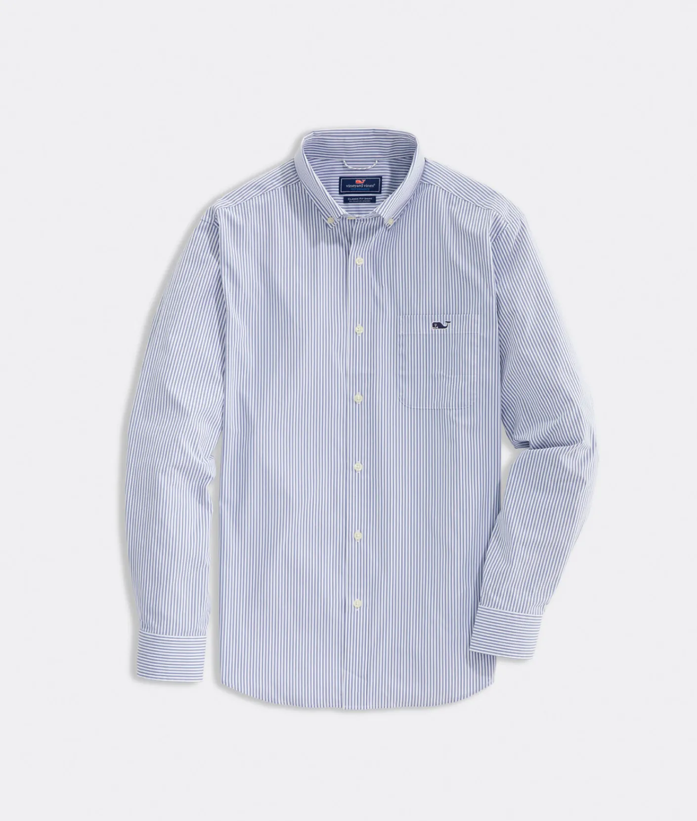 Washington Commanders<Vineyard Vines Women's Washington Commanders Sankaty Shep Shirt™ Bradley Stripe White Cap / Collegiate Burgundy