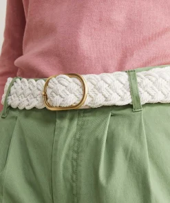 Belts<Vineyard Vines Women's Braided Rope Belt Marshmallow