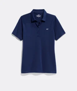 Polos<Vineyard Vines Women's Solid Pique Polo White Cap